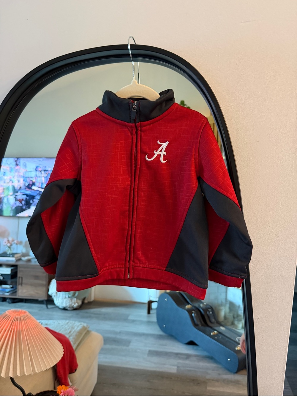 Colosseum Red & Black Full-Zip Kids Puffer Jacket